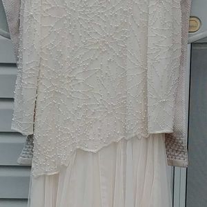 Jack Bryan, scarf Asymmetrical Hem Gown